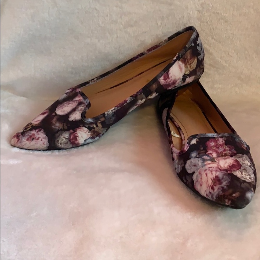 Floral Print Flats